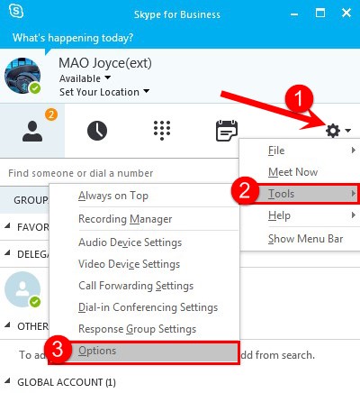 skype for business app logs