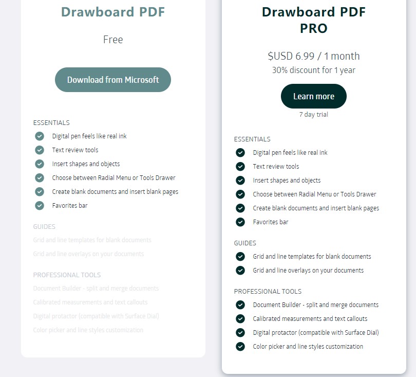 how much is drawboard pro pdf